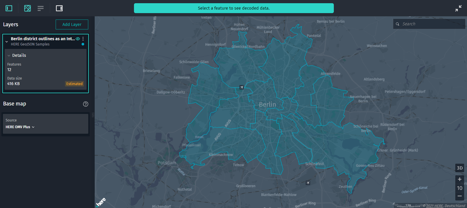 Visualization of Berlin districts