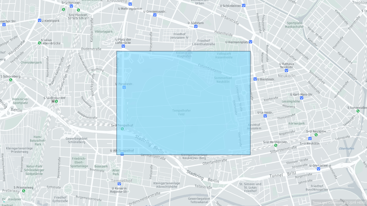 Visualization of a Rectangle Location Reference