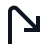SHARP_LEFT_TURN icon（鋭角に左折する icon）
