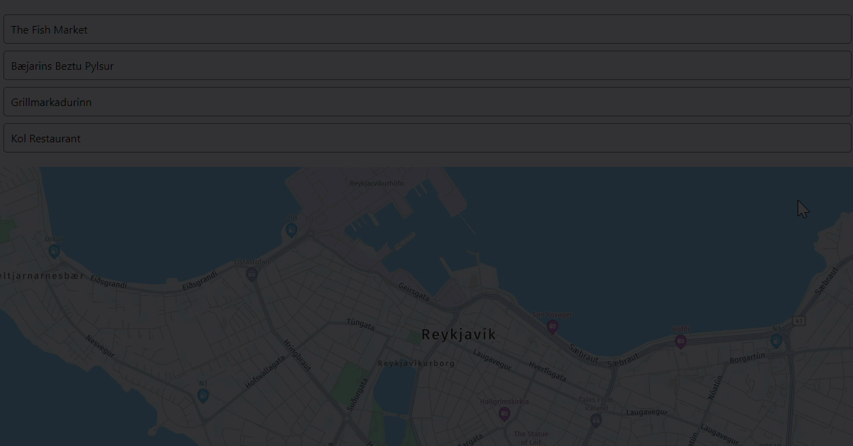 React コンポーネントとの HERE Maps API の統合