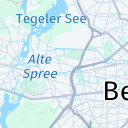 ベルリン付近のマップ タイルの例